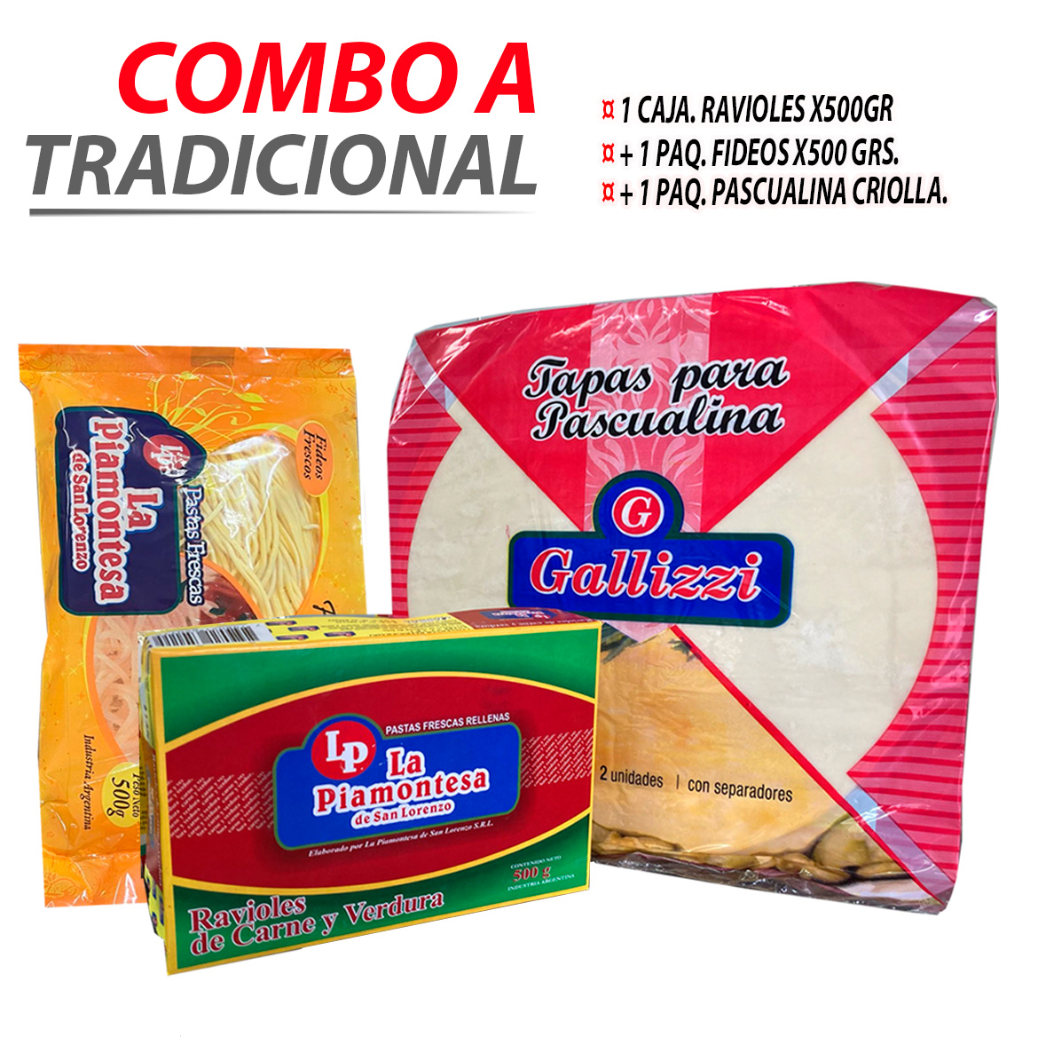 Combo A Tradicional de pastas