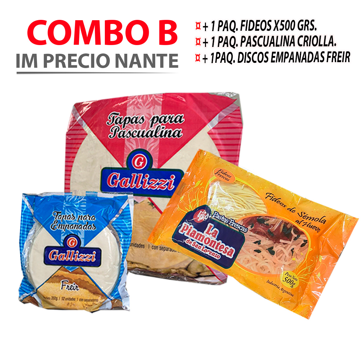 Combo B Impresionante de pastas